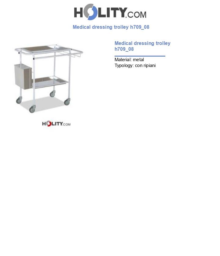 Medical dressing trolley h709_08