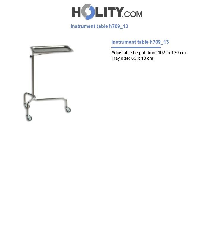 Instrument table h709_13