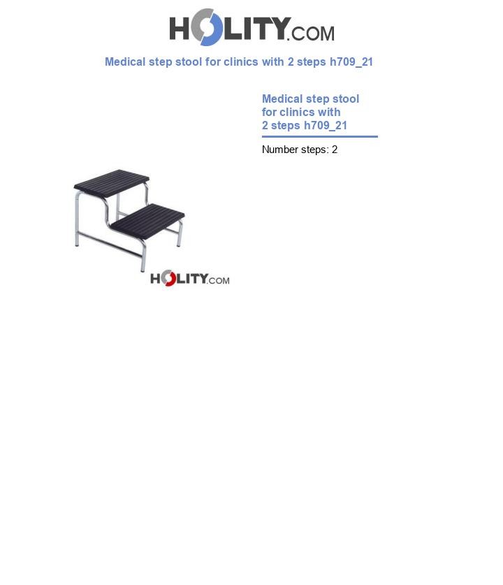 Medical step stool for clinics with 2 steps h709_21