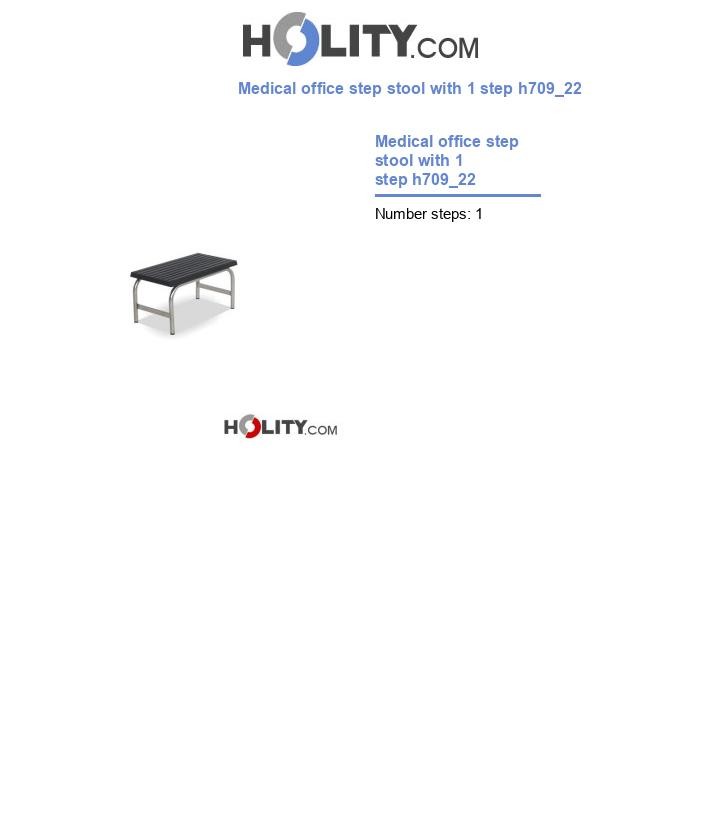 Medical office step stool with 1 step h709_22