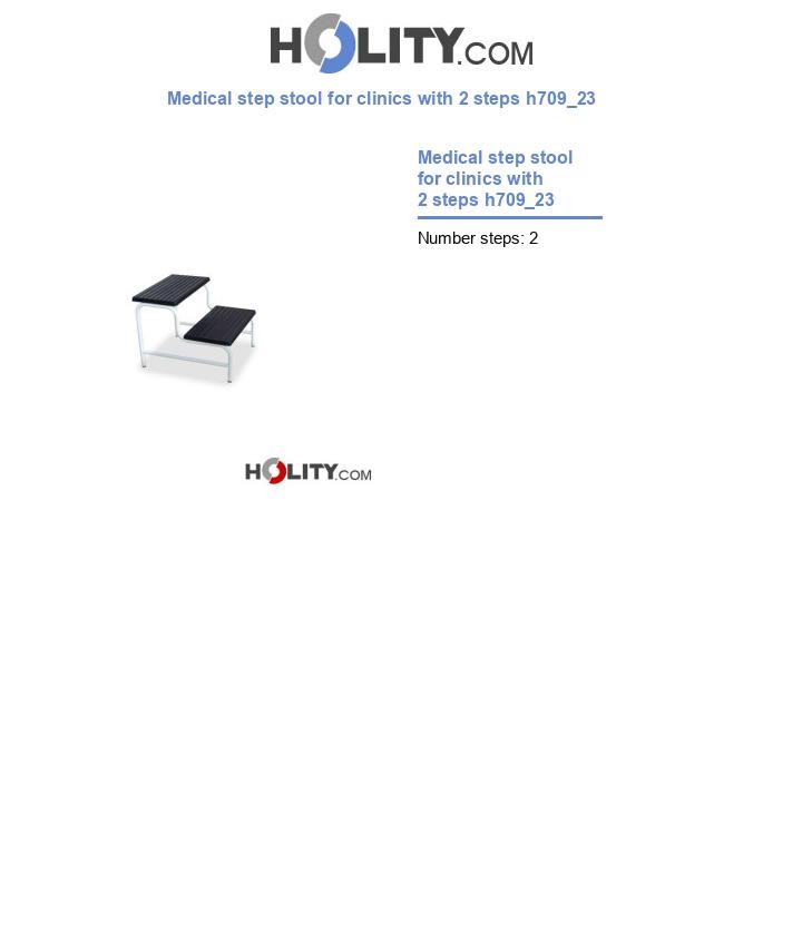 Medical step stool for clinics with 2 steps h709_23