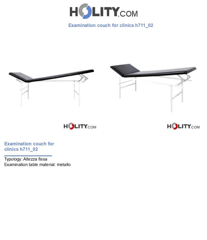 Examination couch for clinics h711_02