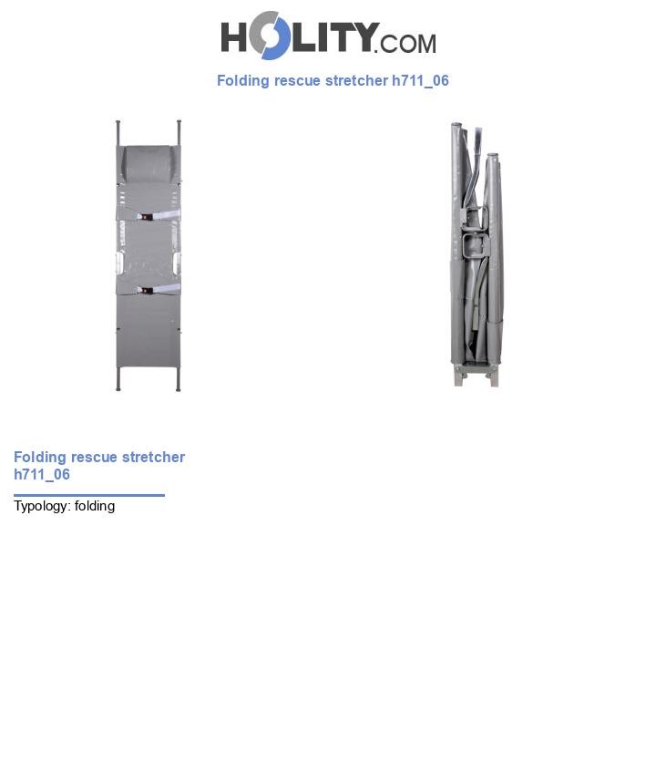 Folding rescue stretcher h711_06
