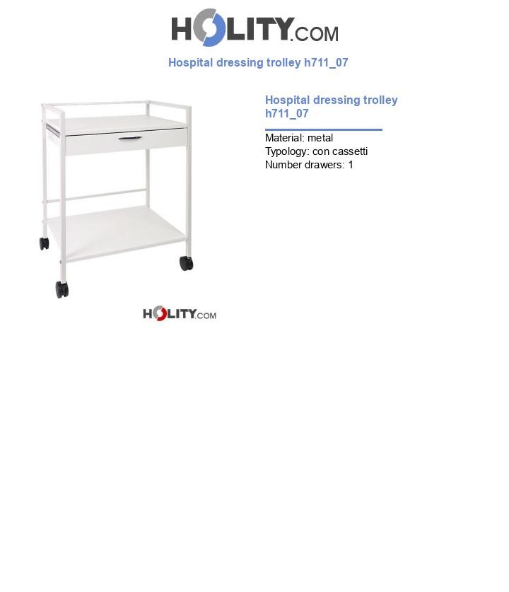Hospital dressing trolley h711_07