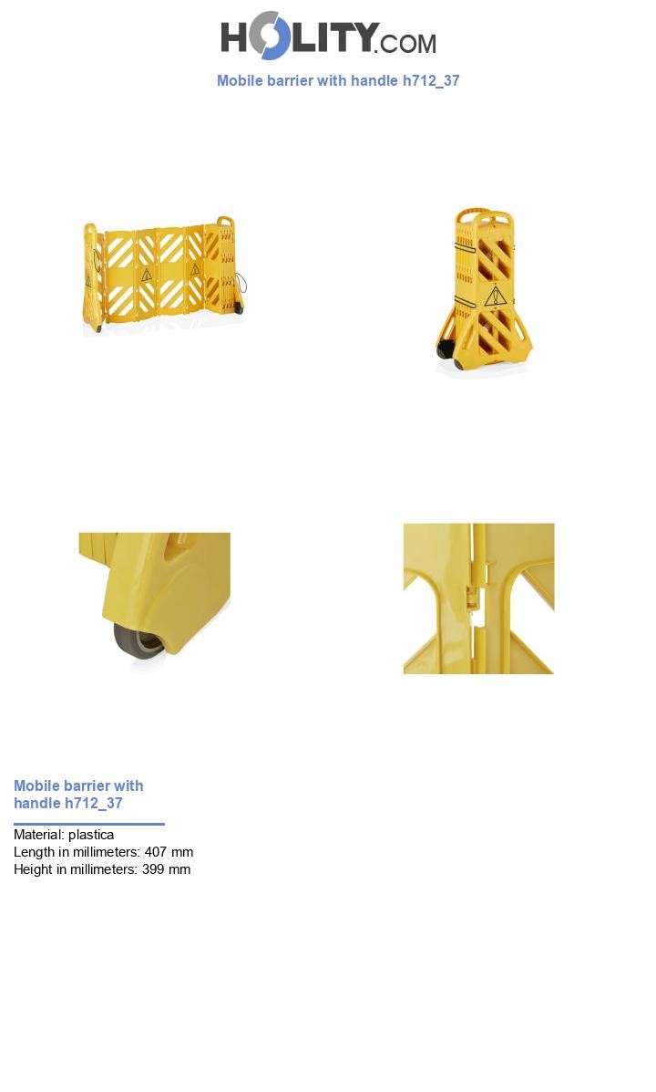 Mobile barrier with handle h712_37