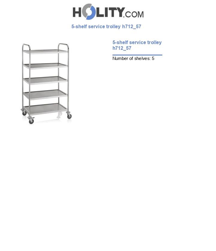 5-shelf service trolley h712_57