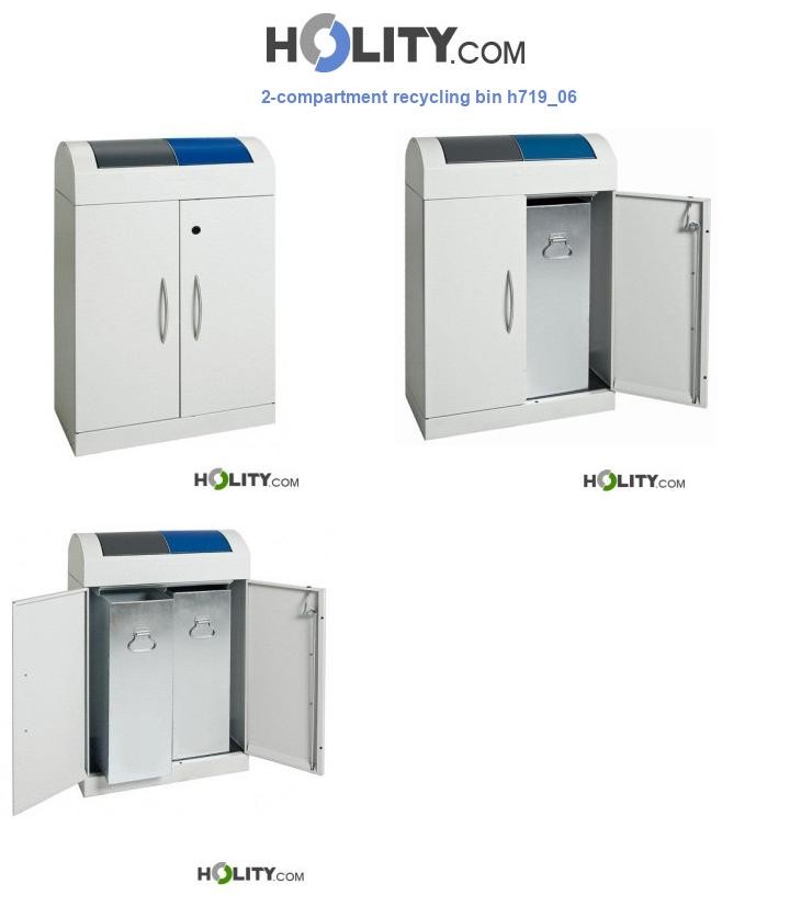 2-compartment recycling bin h719_06