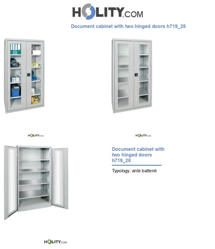 Document cabinet with two hinged doors h719_28