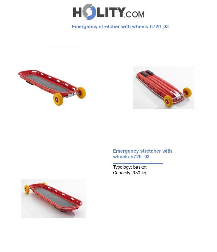 Emergency stretcher with wheels h720_03
