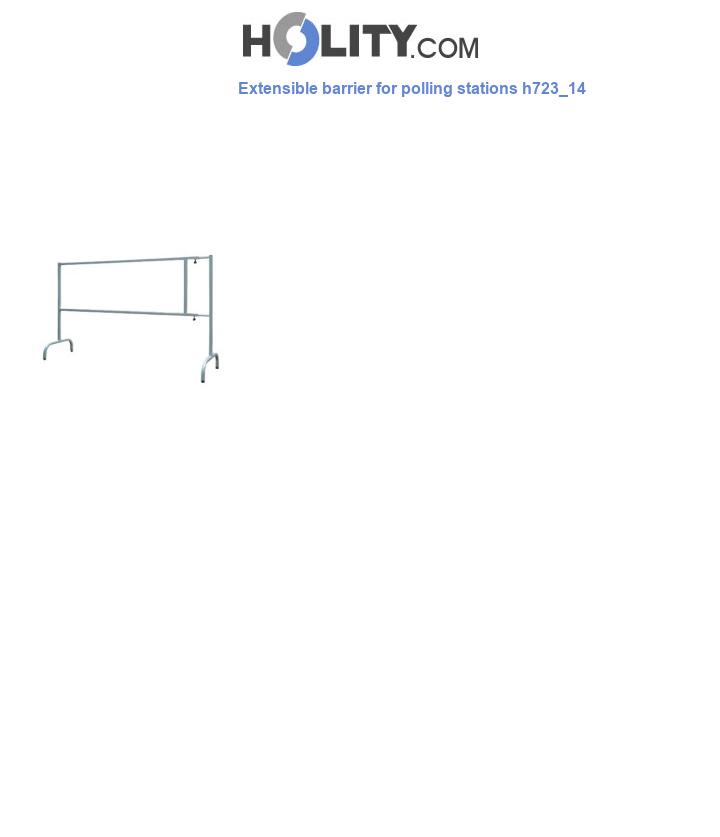 Extensible barrier for polling stations h723_14