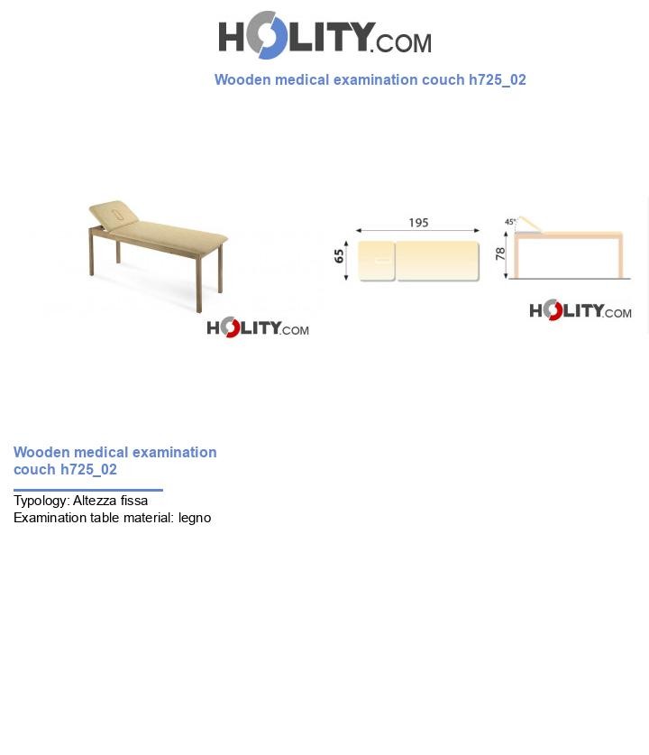 Wooden medical examination couch h725_02