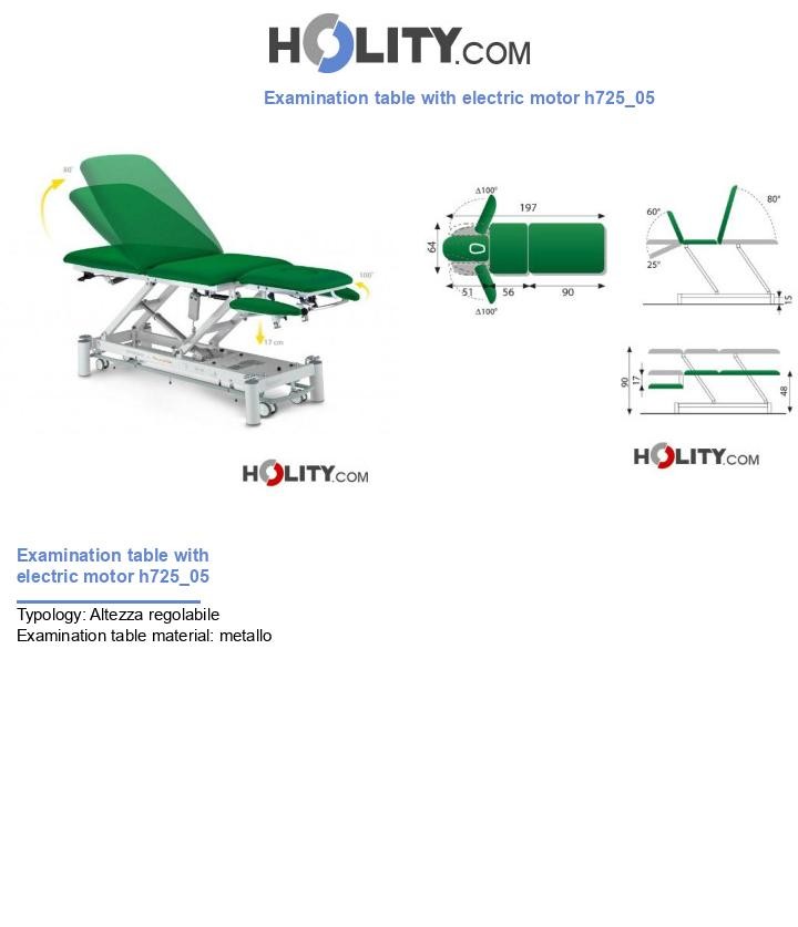 Examination table with electric motor h725_05