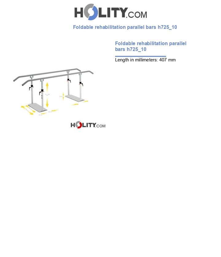 Foldable rehabilitation parallel bars h725_10