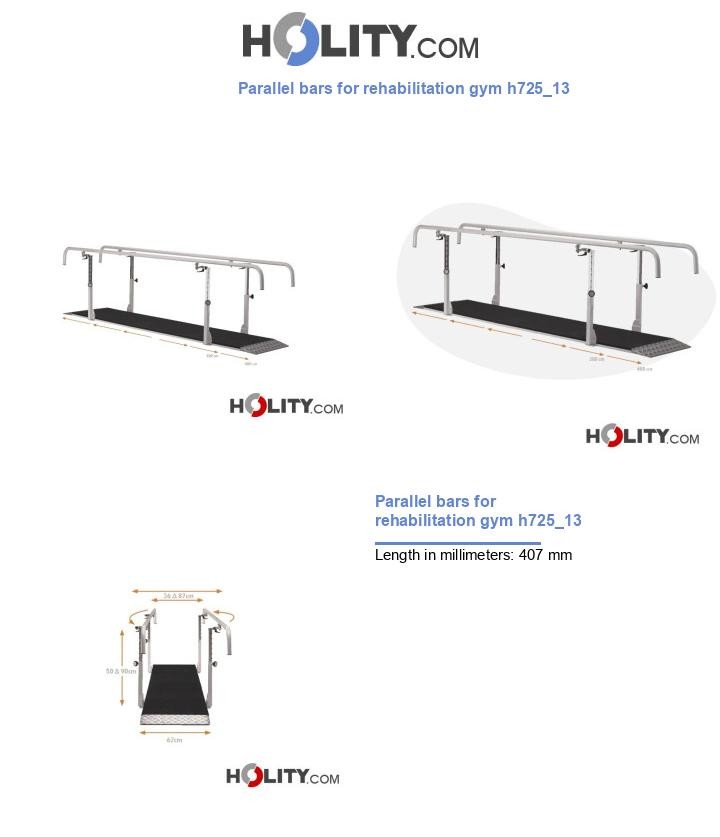 Parallel bars for rehabilitation gym h725_13