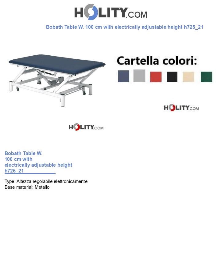 Bobath Table W. 100 cm with electrically adjustable height h725_21