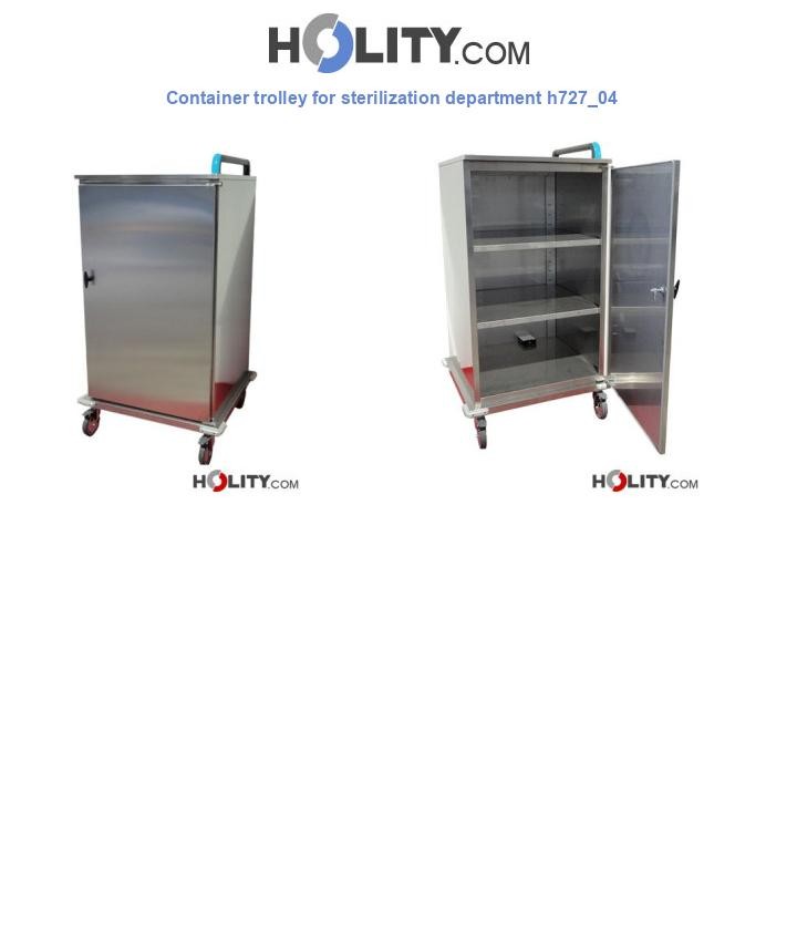 Container trolley for sterilization department h727_04