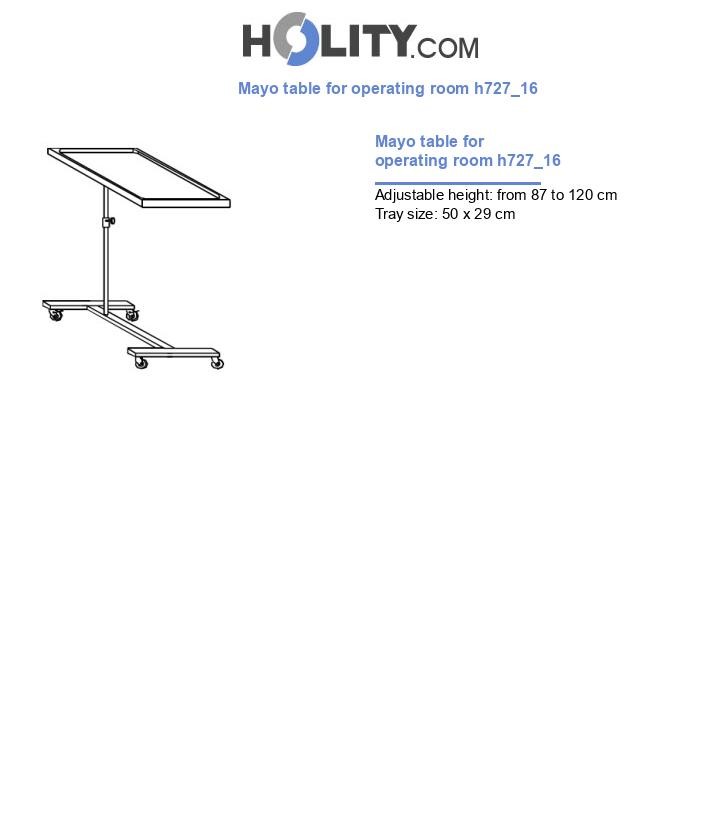 Mayo table for operating room h727_16