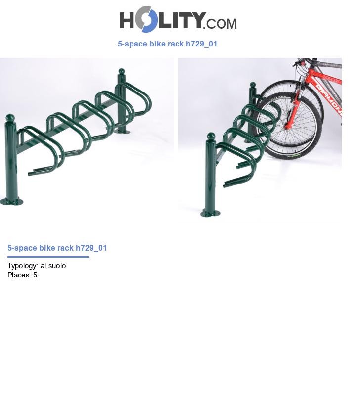 5-space bike rack h729_01