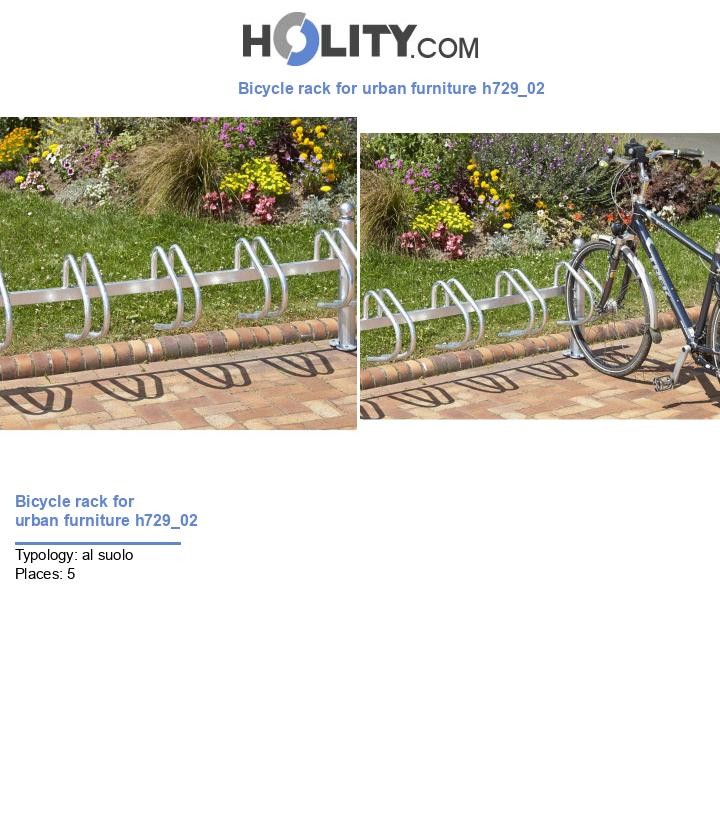 Bicycle rack for urban furniture h729_02