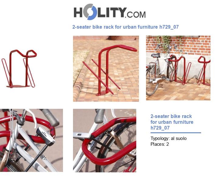 2-seater bike rack for urban furniture h729_07