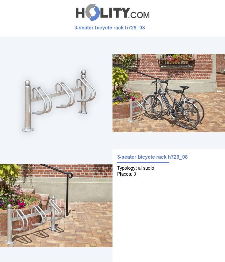 3-seater bicycle rack h729_08