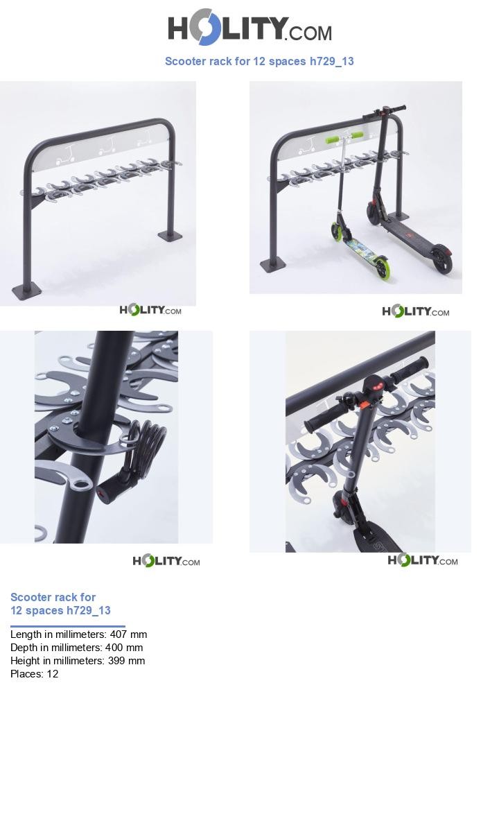 Scooter rack for 12 spaces h729_13