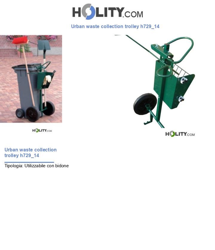 Urban waste collection trolley h729_14
