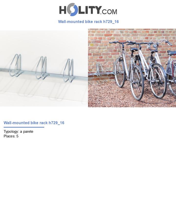 Wall-mounted bike rack h729_16