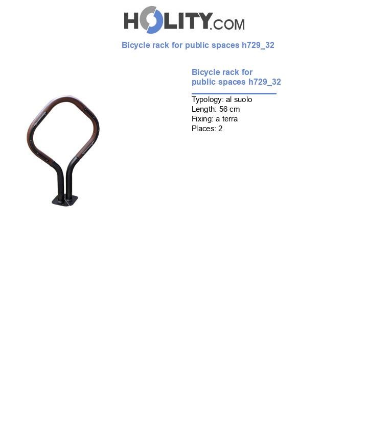 Bicycle rack for public spaces h729_32
