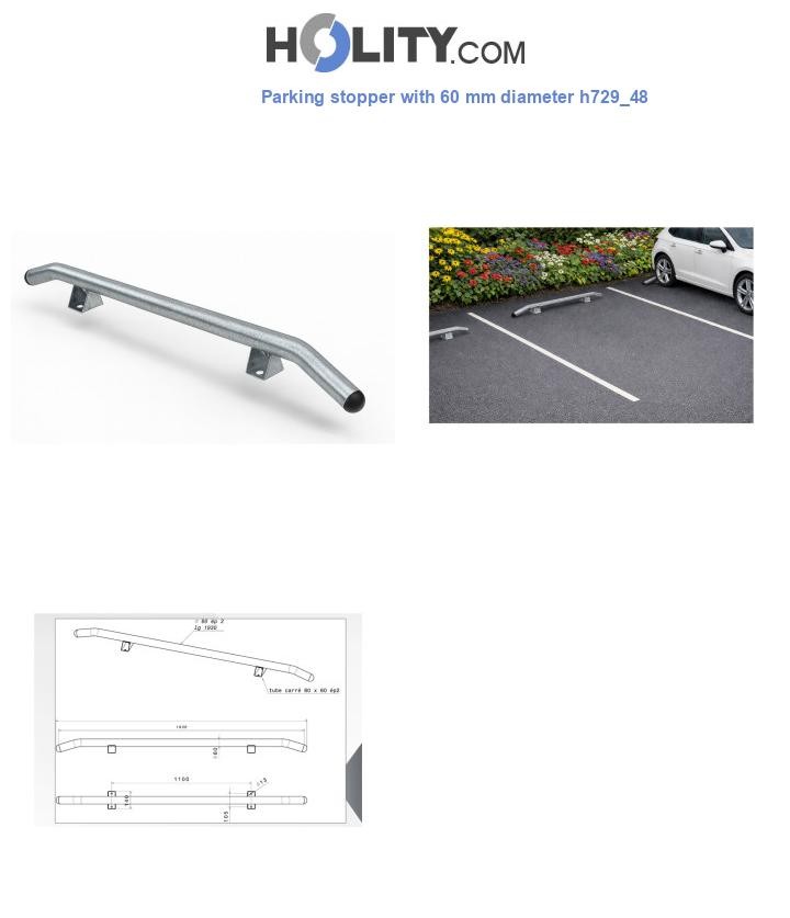 Parking stopper with 60 mm diameter h729_48
