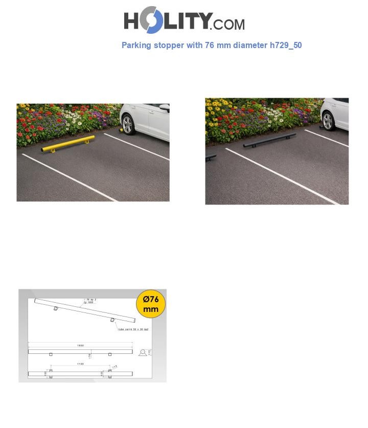 Parking stopper with 76 mm diameter h729_50