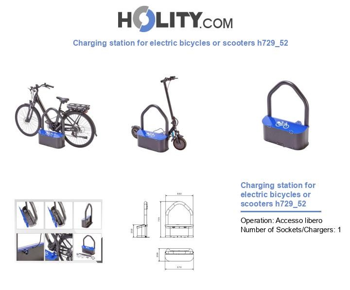 Charging station for electric bicycles or scooters h729_52