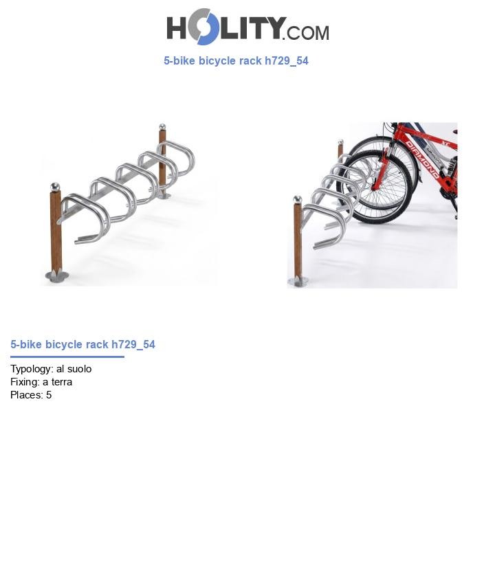 5-bike bicycle rack h729_54