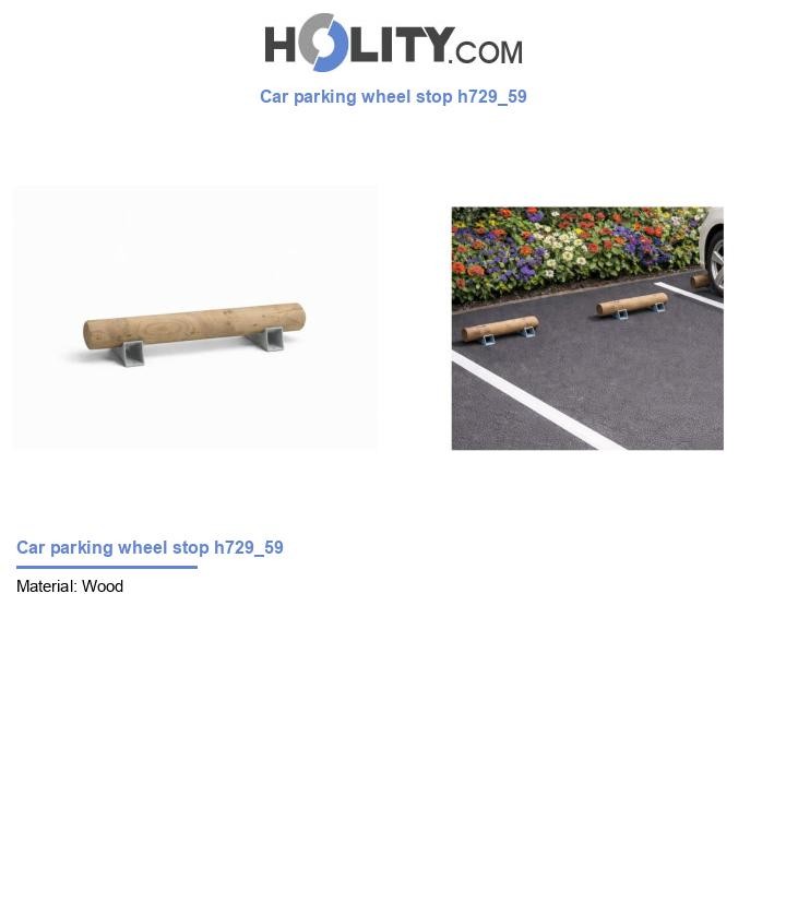 Car parking wheel stop h729_59