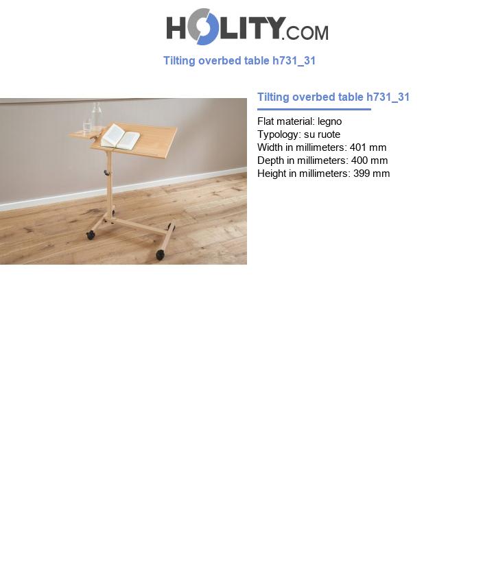 Tilting overbed table h731_31