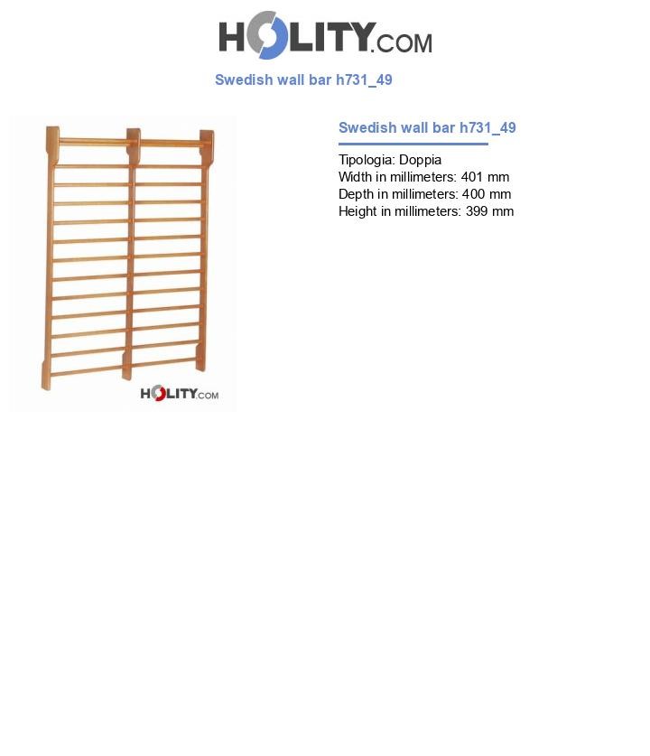Swedish wall bar h731_49