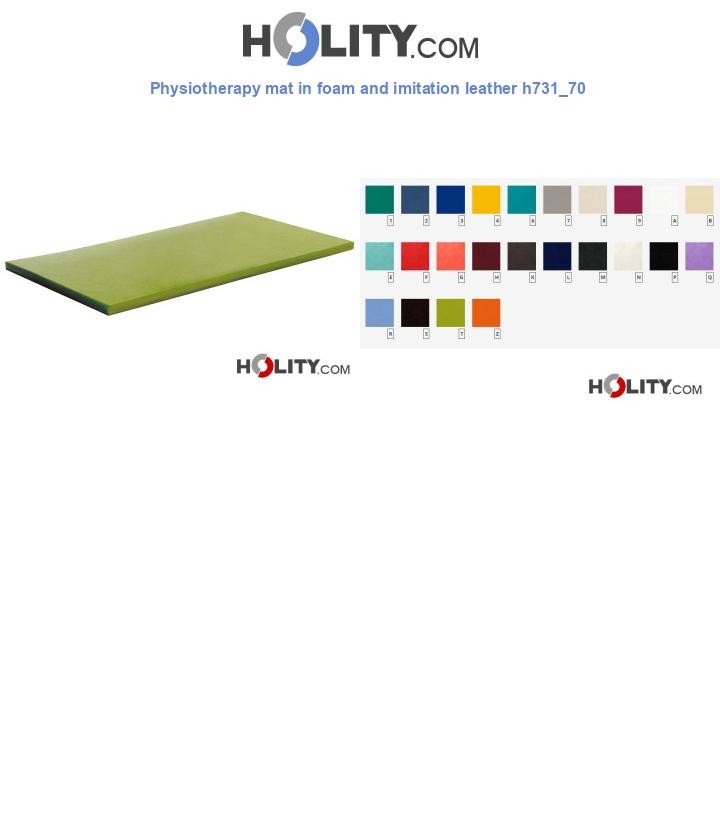 Physiotherapy mat in foam and imitation leather h731_70