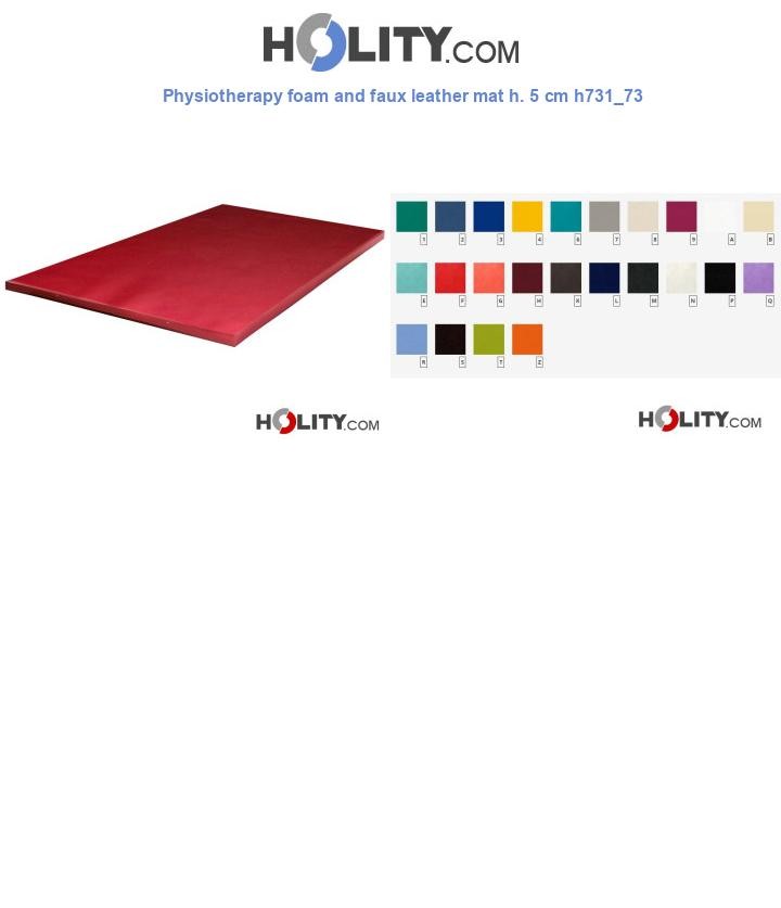 Physiotherapy foam and faux leather mat h. 5 cm h731_73