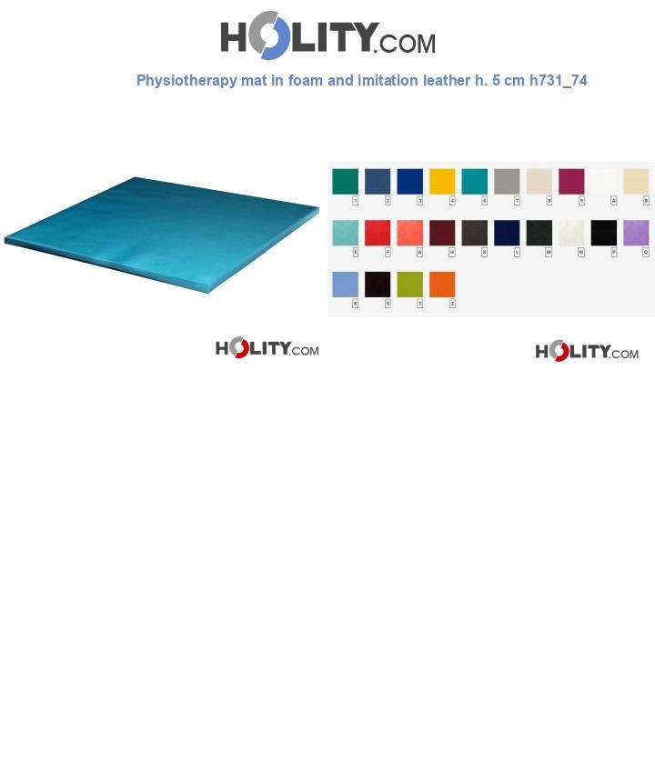 Physiotherapy mat in foam and imitation leather h. 5 cm h731_74