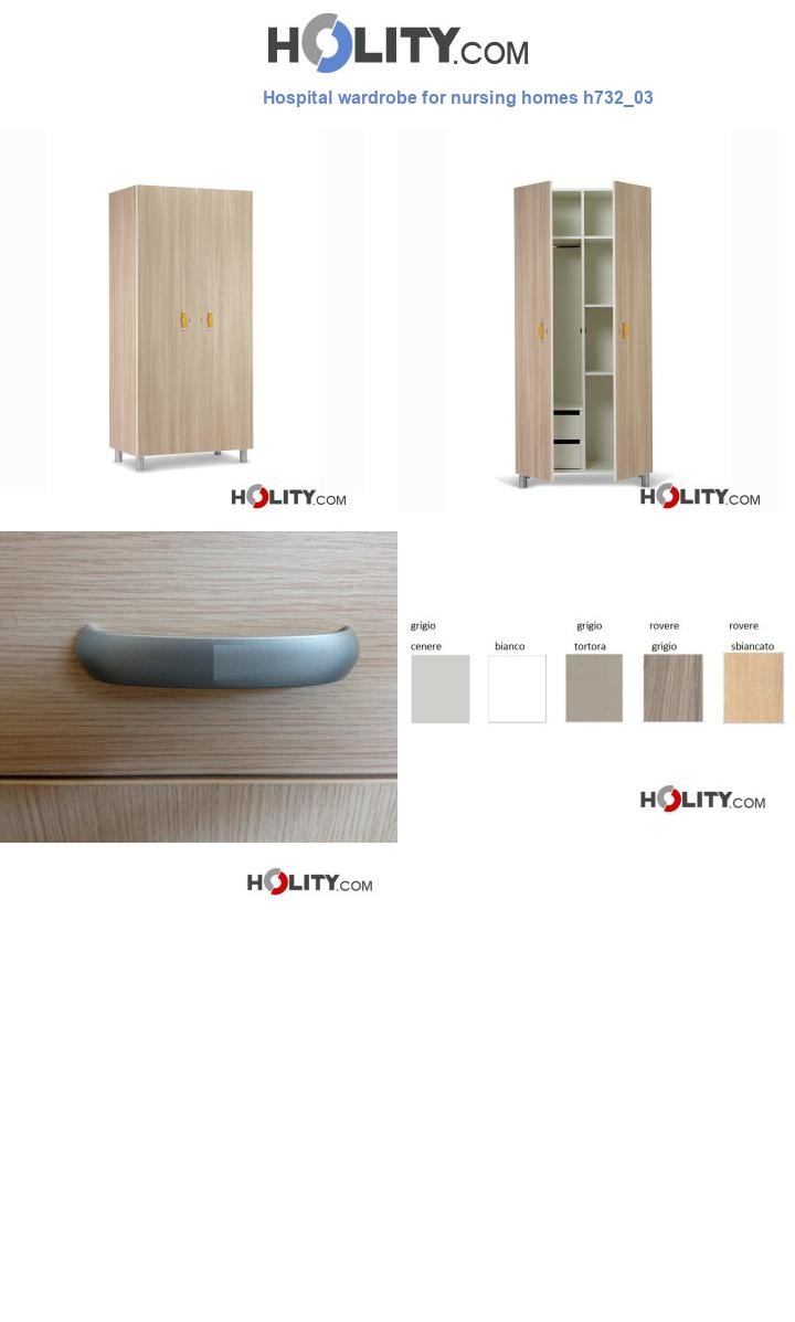 Hospital wardrobe for nursing homes h732_03