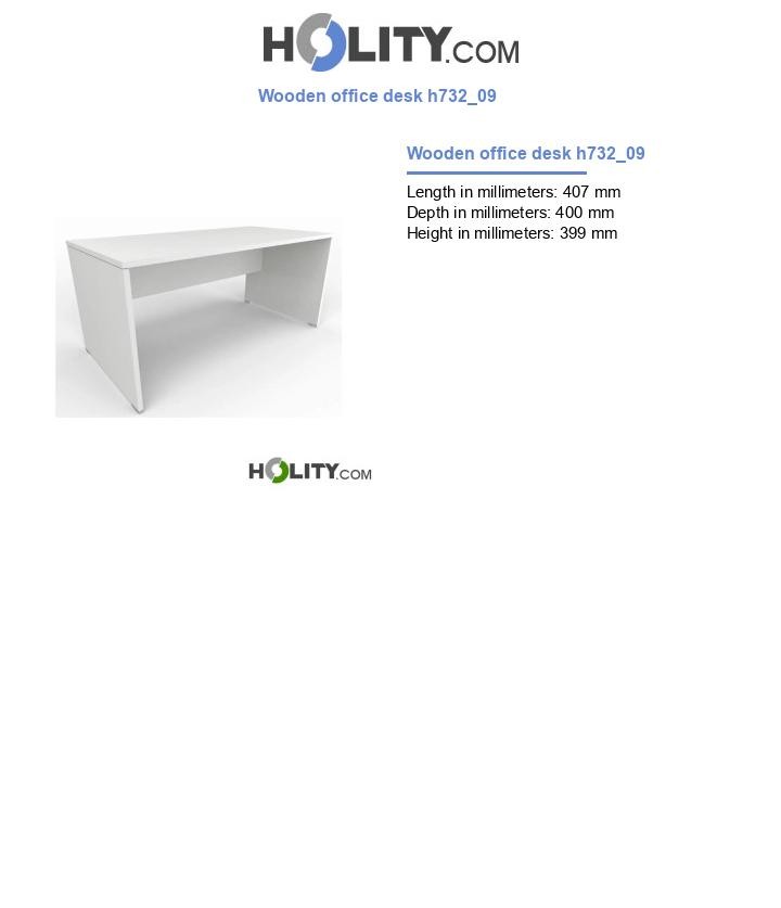 Wooden office desk h732_09