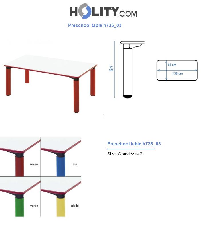 Preschool table h735_03