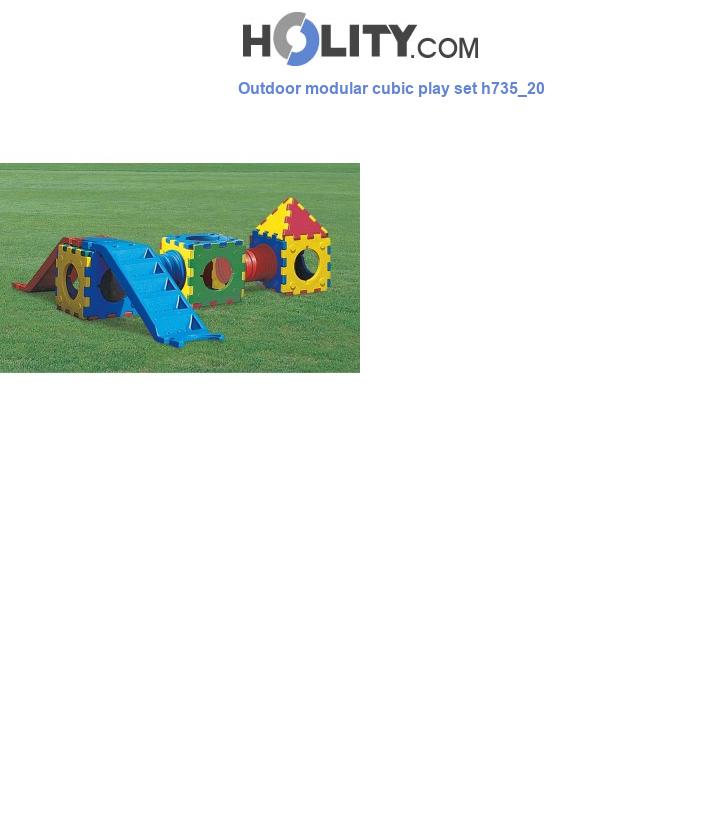 Outdoor modular cubic play set h735_20