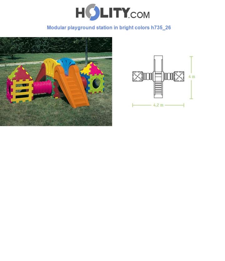 Modular playground station in bright colors h735_26