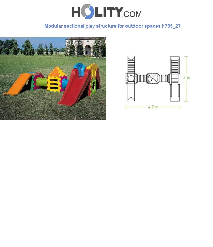 Modular sectional play structure for outdoor spaces h735_27