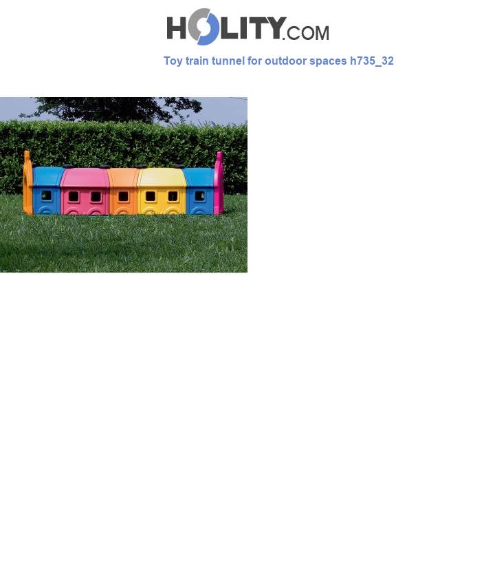 Toy train tunnel for outdoor spaces h735_32