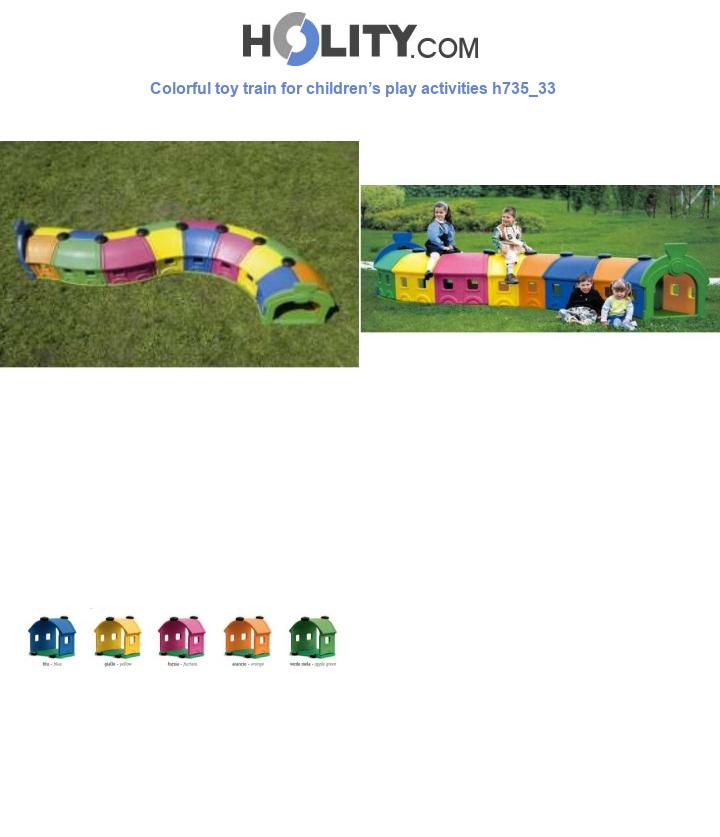 Colorful toy train for children’s play activities h735_33