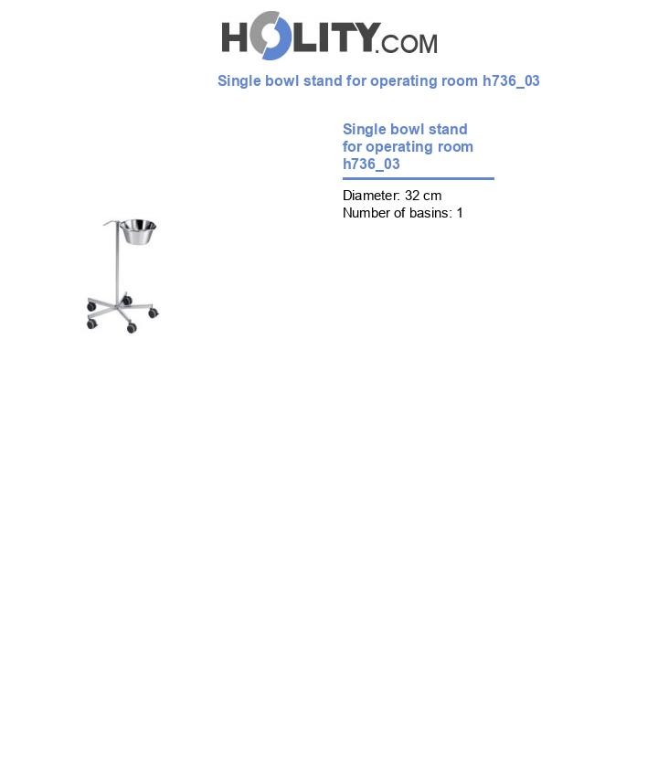 Single bowl stand for operating room h736_03