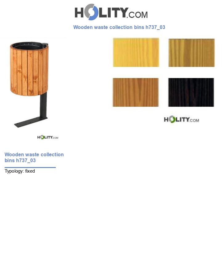Wooden waste collection bins h737_03