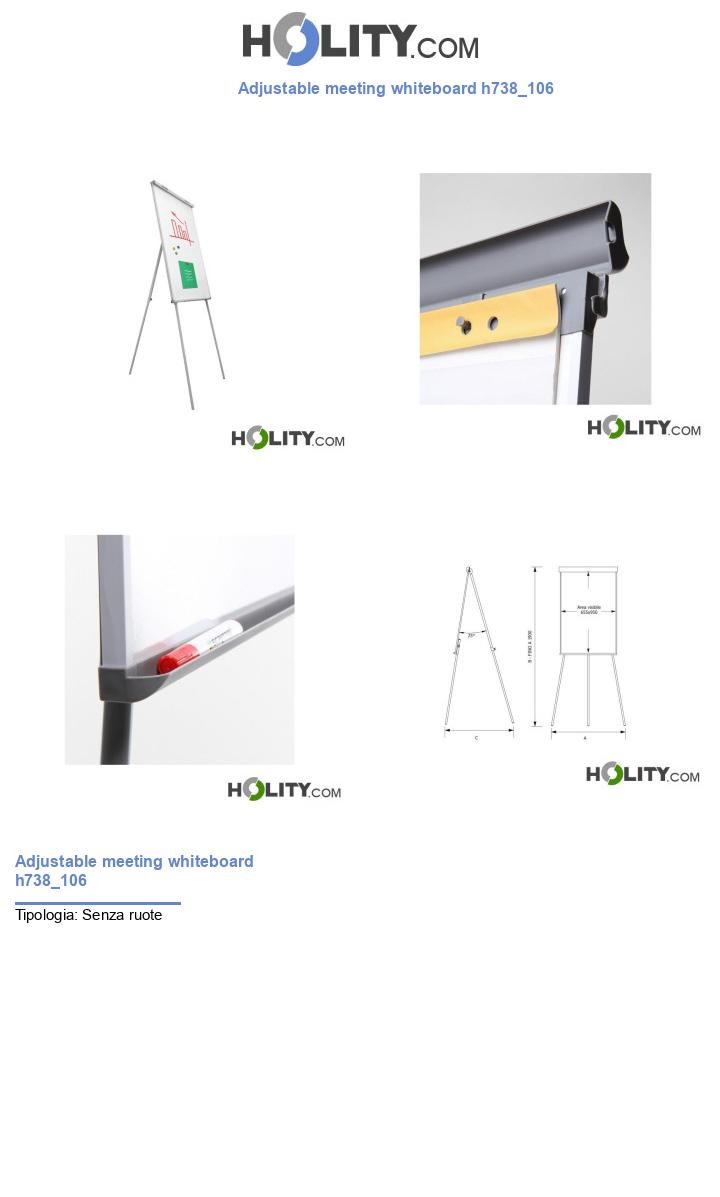 Adjustable meeting whiteboard h738_106